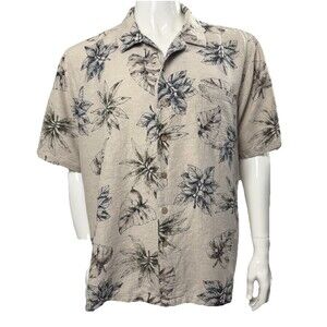 Vintage Hawaiian Shirt Batik Bay Aloha Resort Wear Tropical XL Silk Cruise Beach